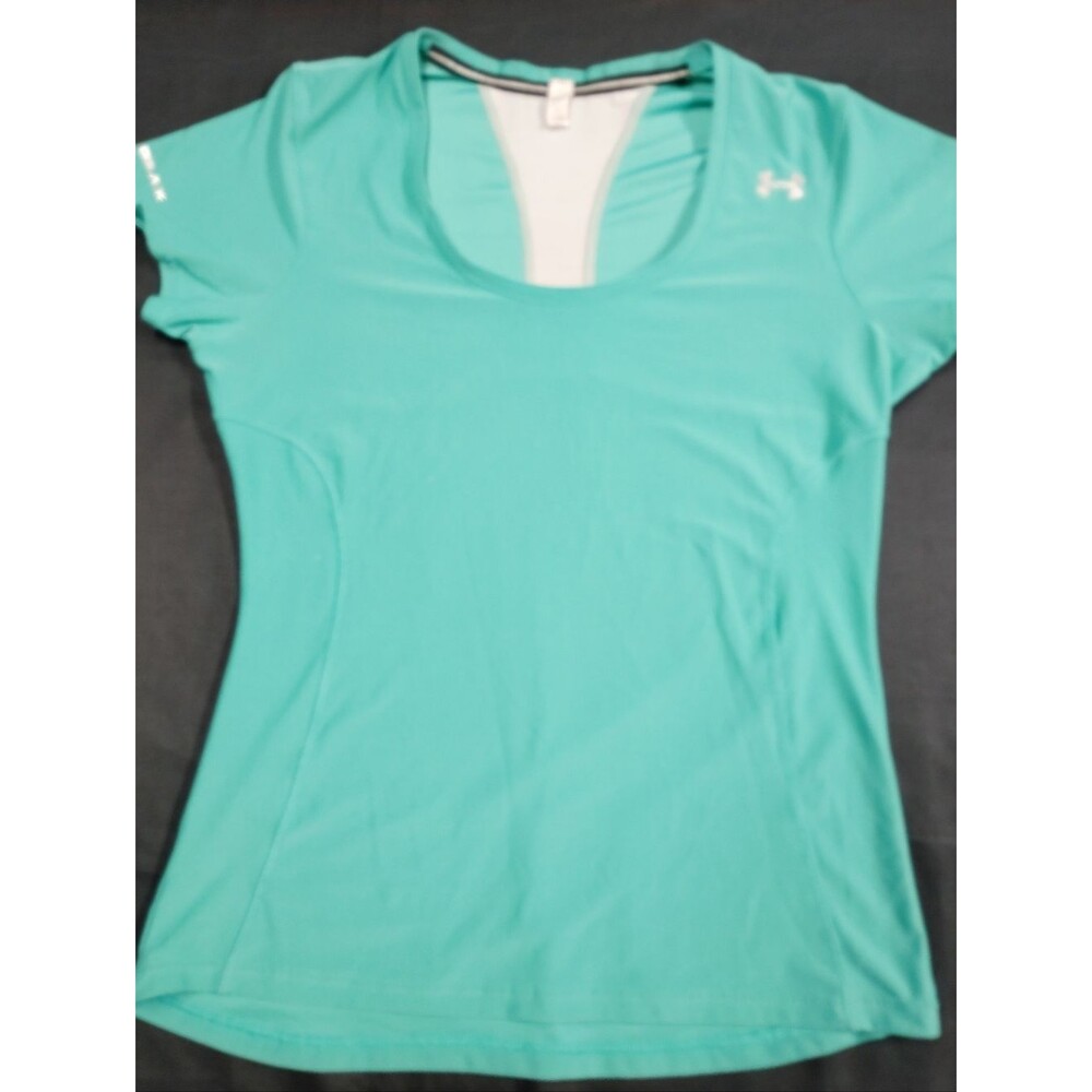 Under Armour Women’s Aqua Short Sleeve Athletic Quick Dry Top